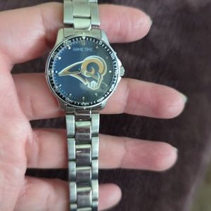 Game Time Los Angeles Rams Women's Stainless Steel Watch